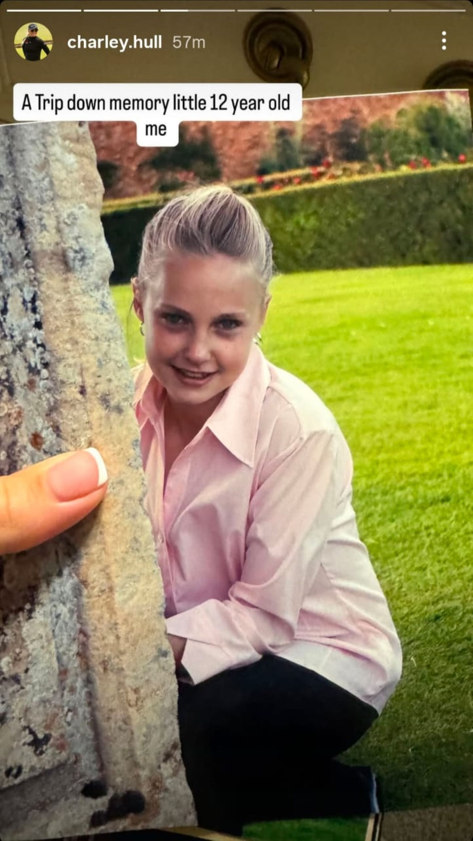 Charley Hull shares a throwback from her childhood days at 12 years old (via @charley.hull)